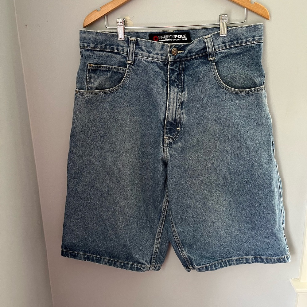 South Pole‎ Blue Jean Shorts Relaxed Fit Stonewashed